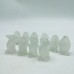 Mini Clear Quartz&Moss Agate Penguin Carving Wholesale