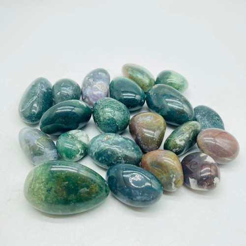 Moss Agate Tumbled Wholesale