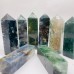 Moss Agate Four-Sided Tower Point Wholesale