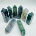 Moss Agate Four-Sided Tower Point Wholesale