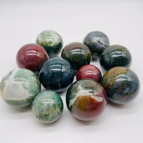 High Quality Moss Agate Sphere Ball Crystal Wholesale