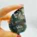 Moss Agate Tree Leaf Carving Wholesale