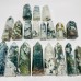 19 Pieces Fat Moss Agate Crystal Tower Points