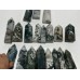 19 Pieces Fat Moss Agate Crystal Tower Points