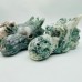 3 Pieces Moss Agate Dragon Head