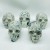 5 Pieces Large Moss Agate Skull Carving