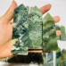 26 Pieces Moss Agate Four-Sided Tower Points