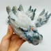 5 Pieces Large Moss Agate Dragon Head Carving