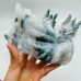 5 Pieces Large Moss Agate Dragon Head Carving