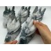 5 Pieces Large Moss Agate Dragon Head Carving