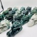 17 Pieces Moss Agate Dragon Head Carving