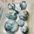 8 Pieces Large Geode Druzy Moss Agate Spheres