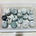 16 Pieces Geode Druzy Moss Agate Spheres