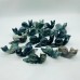 17 Pieces Moss Agate Snails Carving