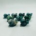 Moss Agate Snail Carving Wholesale