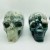 2 Pieces High Quality Large Druzy Moss Agate Skull Carving