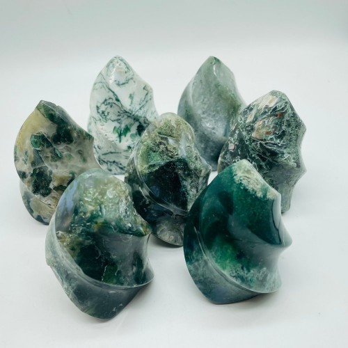 Moss Agate Flame Wholesale