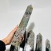 6 Pieces Large Four-Sided Unique Druzy Moss Agate Tower