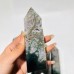 6 Pieces Large Four-Sided Unique Druzy Moss Agate Tower