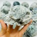 15 Pieces High Quality Moss Agate Geode Druzy Skull