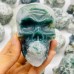 15 Pieces High Quality Moss Agate Geode Druzy Skull