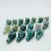 Moss Agate Mini Dragon Head Carving Wholesale