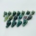 Moss Agate Mini Dragon Head Carving Wholesale