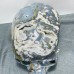 45.8kg Large Geode Druzy Moss Agate Skull Carving