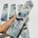 7 Pieces Large Geode Moss Agate Druzy Four-Sided Points