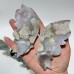 4 Pairs Butterfly Wing Carving With Stand Ocean Jasper Sakura Flower Agate Moss Agate