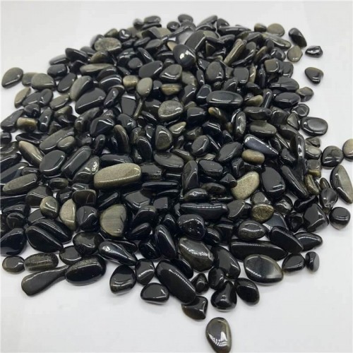 Golden Obsidian Quartz Gravel Stone Chips Wholesale