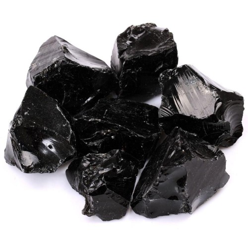 Raw Black Obsidian Quartz Stones Wholesale