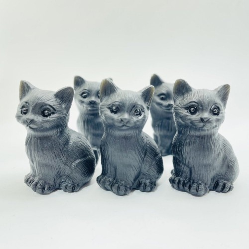 Obsidian Cute Carving Cat Wholesale