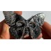 Silver Sheen Obsidian Butterfly Skull Carving Wholesale