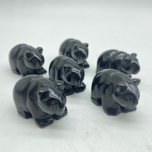 Polar Bear Obsidian Carving Wholesale