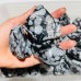 48 Pieces Polished Snowflake Obsidian Raw Free Form