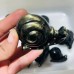 12 Pieces Gold Sheen Obsidian Snails Carving