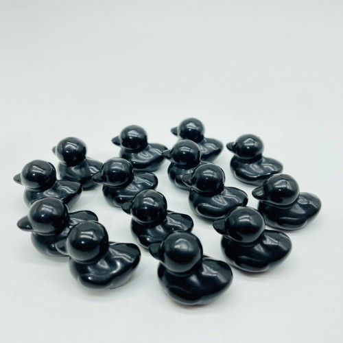 Mini Obsidian Duck Carving Wholesale