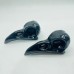 Large Obsidian Crow Skull Carving Wholesale