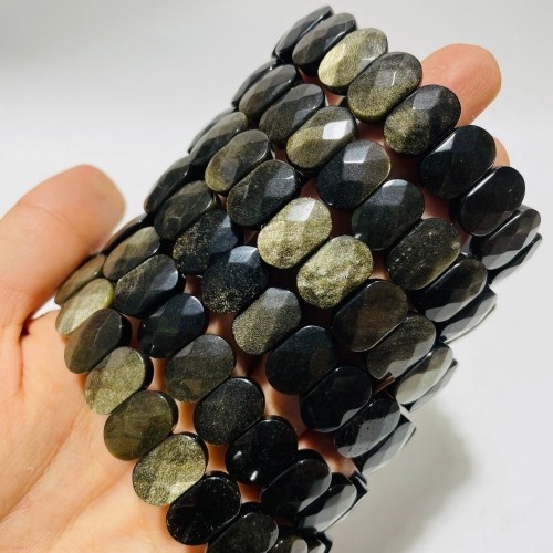 High Quality Gold Sheen Obsidian Bracelet Wholesale