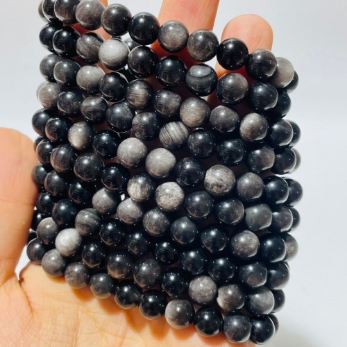 Silver Sheen Obsidian Bracelet Wholesale