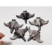 Silver Sheen Obsidian Manta Ray Carving Wholesale