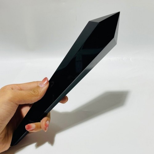 Black Obsidian Scepter Point Magic Wand Wholesale