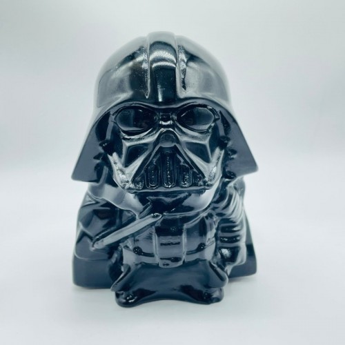 Large Black Obsidian Darth Vader Carving Wholesale