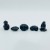 5 Types Mini Black Obsidian Carving Wholesale Pineapple Seashell Brain