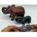 3 Pieces Beautiful Ocean Jasper Elephant Carving