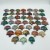 42 Pieces Colourful Ocean Jasper Sea Turtle Carving