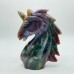 2 Pieces High Quality Ocean Jasper Unicorn Carving