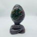 High Quality Large Ocean Jasper Cobra Snake Carving