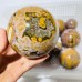 13 Pieces High Quality Vein Yellow Pink Ocean Jasper Spheres